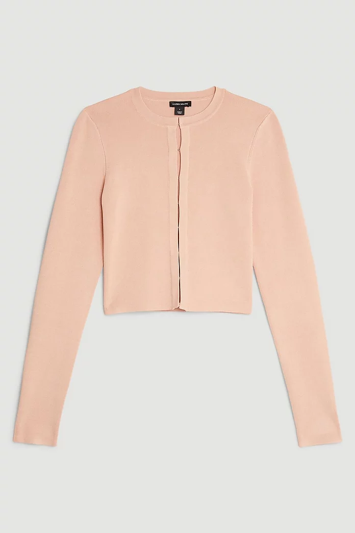 Premium Drape Compact Knit Cardigan | Karen Millen Premium Drape Compact Knit Cardigan | Karen Millen